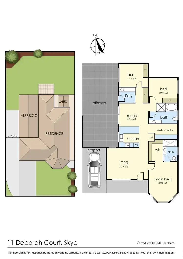 Floorplan of Homely house listing, 11 Deborah Court, Skye VIC 3977