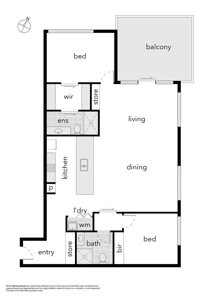 Floorplan of Homely apartment listing, 35/1 Limburg Way, Greenway ACT 2900