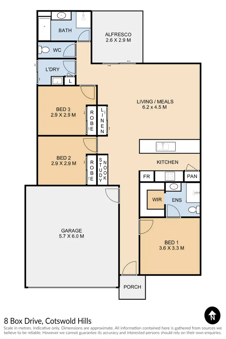 Floorplan of Homely house listing, 8 Box Drive, Cotswold Hills QLD 4350