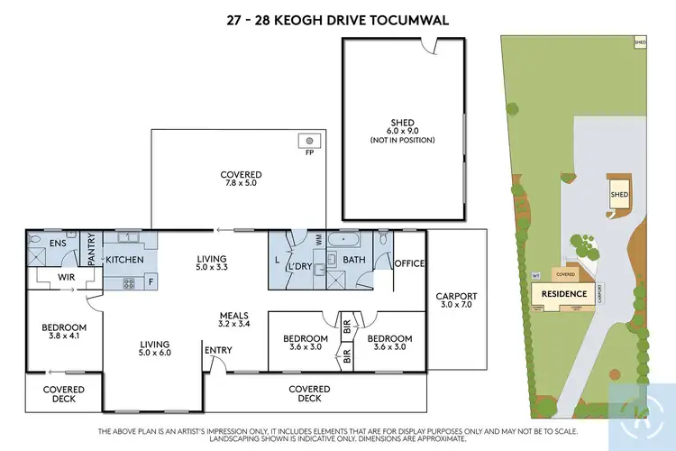 Floorplan of Homely house listing, 27-28 Keogh Drive, Tocumwal NSW 2714