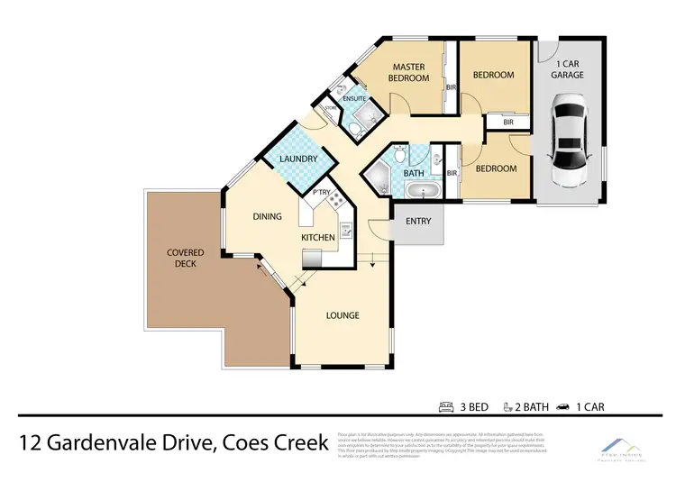 Floorplan of Homely house listing, 12 Gardenvale Drive, Coes Creek QLD 4560