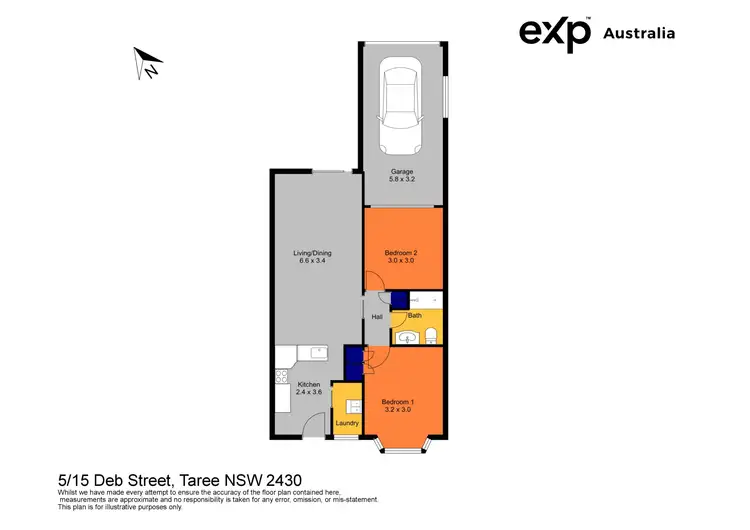 Floorplan of Homely unit listing, 5/15 Deb Street, Taree NSW 2430