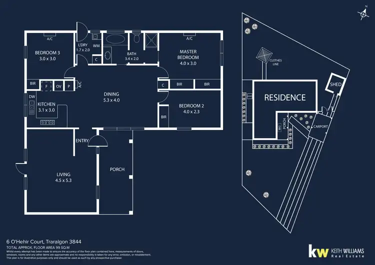 Floorplan of Homely house listing, 6 O'Hehir Court, Traralgon VIC 3844