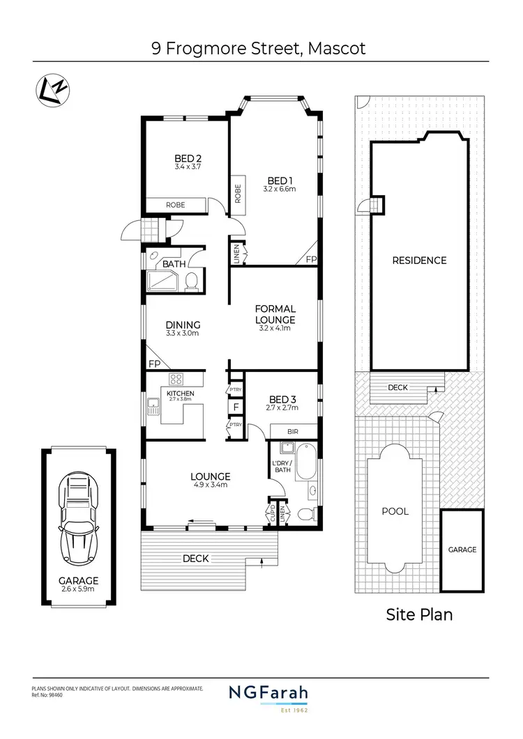 Floorplan of Homely house listing, 9 Frogmore Street, Mascot NSW 2020