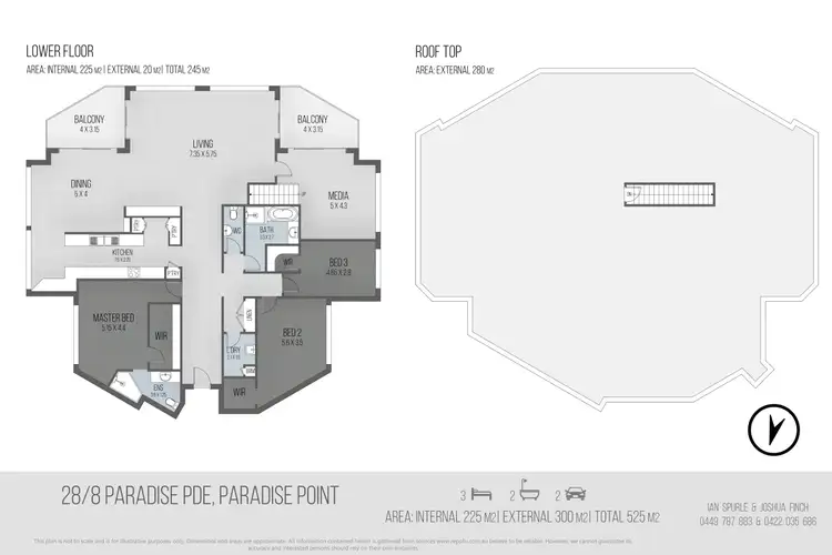 Floorplan of Homely apartment listing, 28/8 Paradise Parade, Paradise Point QLD 4216