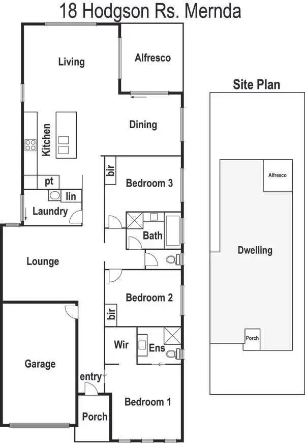 Floorplan of Homely house listing, 18 Hodgson Rise, Mernda VIC 3754