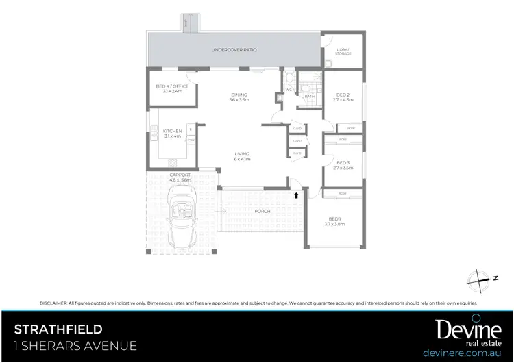 Floorplan of Homely house listing, 1 Sherars Avenue, Strathfield NSW 2135