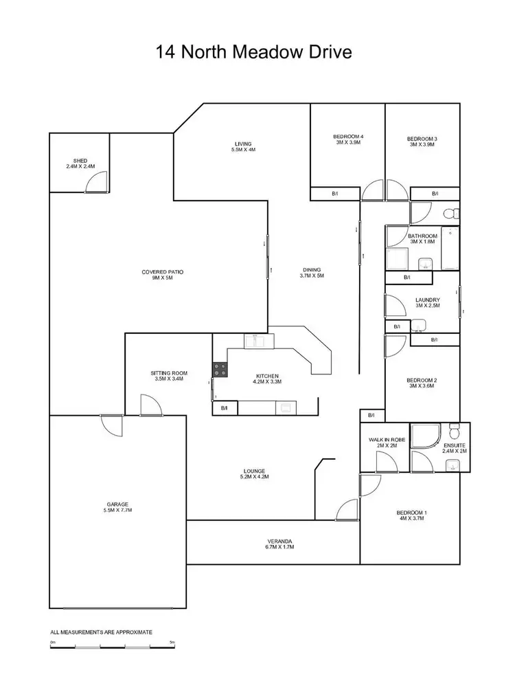 Floorplan of Homely house listing, 14 North Meadow Drive, Grafton NSW 2460