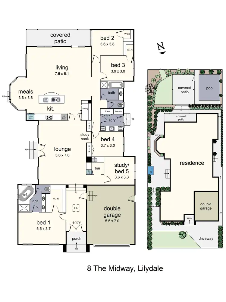Floorplan of Homely house listing, 8 The Midway, Lilydale VIC 3140