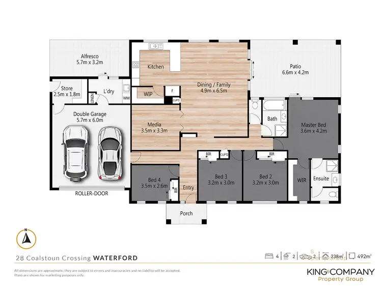 Floorplan of Homely house listing, 28 Coalstoun Crossing, Waterford QLD 4133