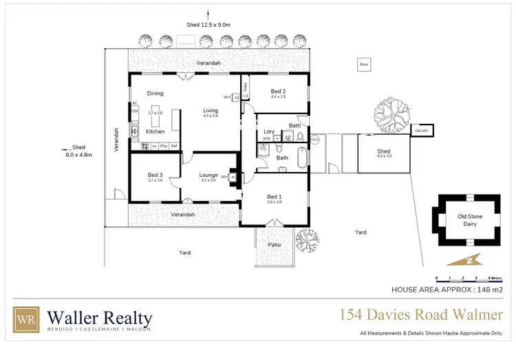 Floorplan of Homely house listing, 154 Davies Road, Walmer VIC 3463