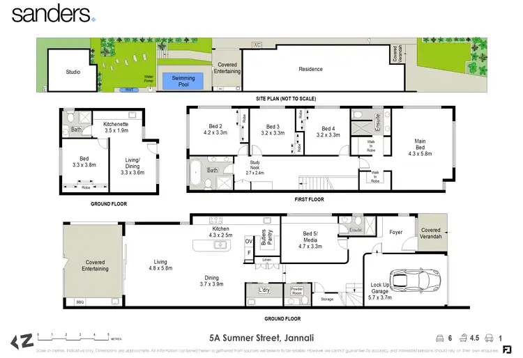 Floorplan of Homely semi-detached listing, 5A Sumner Street, Sutherland NSW 2232