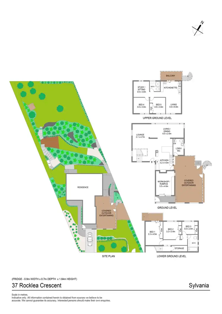 Floorplan of Homely house listing, 37 Rocklea Crescent, Sylvania NSW 2224