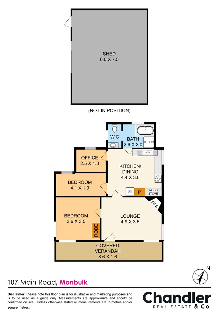 Floorplan of Homely house listing, 107 Main Road, Monbulk VIC 3793