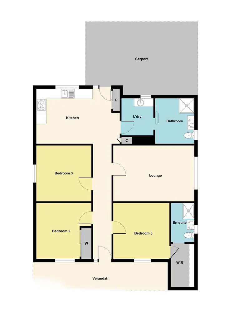 Floorplan of Homely house listing, 11 Newton Street, Maryborough VIC 3465