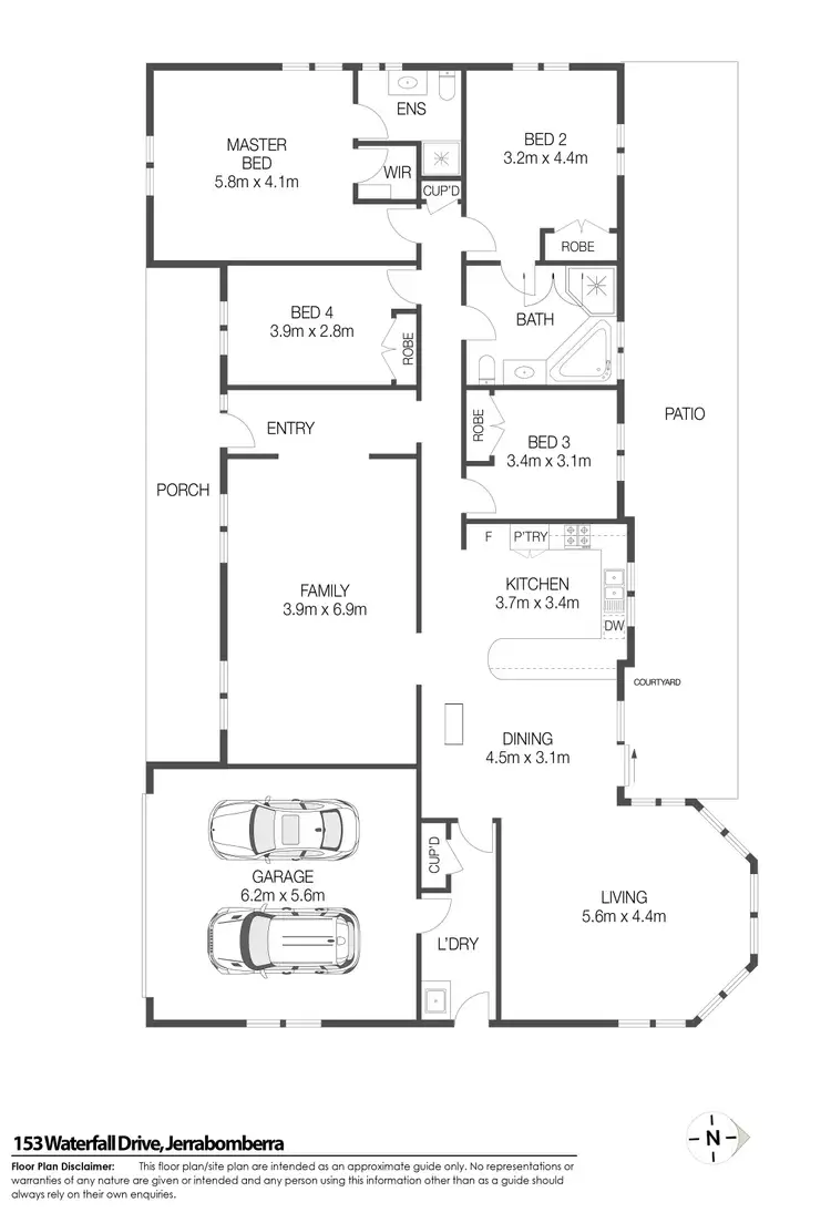 Floorplan of Homely house listing, 2 Banyalla Close, Jerrabomberra NSW 2619