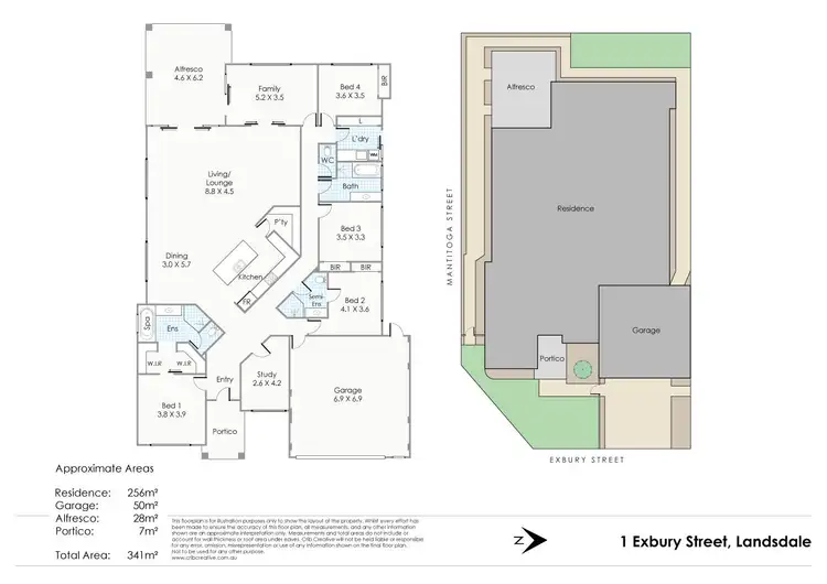 Floorplan of Homely house listing, 1 Exbury Street, Landsdale WA 6065
