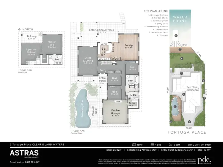 Floorplan of Homely house listing, 5 Tortuga Place, Clear Island Waters QLD 4226