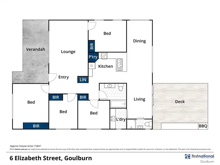 Floorplan of Homely house listing, 6 Elizabeth Street, Goulburn NSW 2580