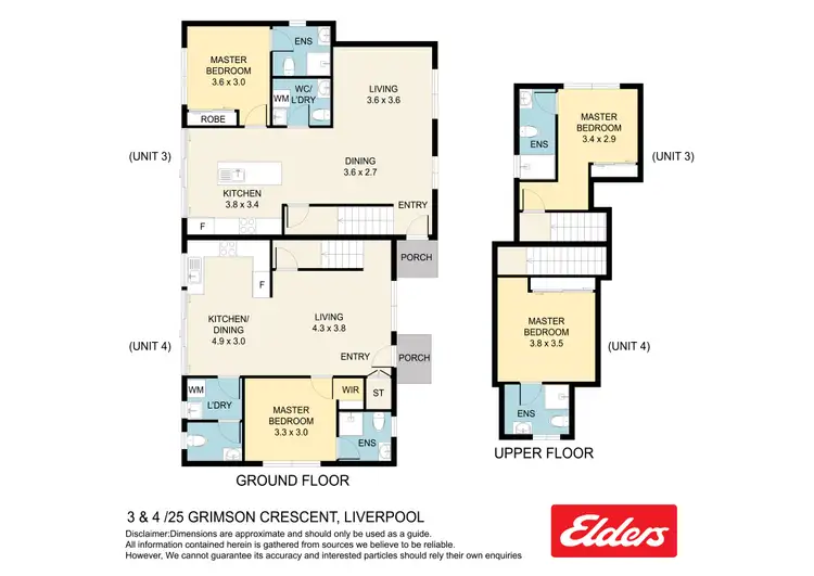 Floorplan of Homely townhouse listing, 4/25 Grimson Crescent, Liverpool NSW 2170