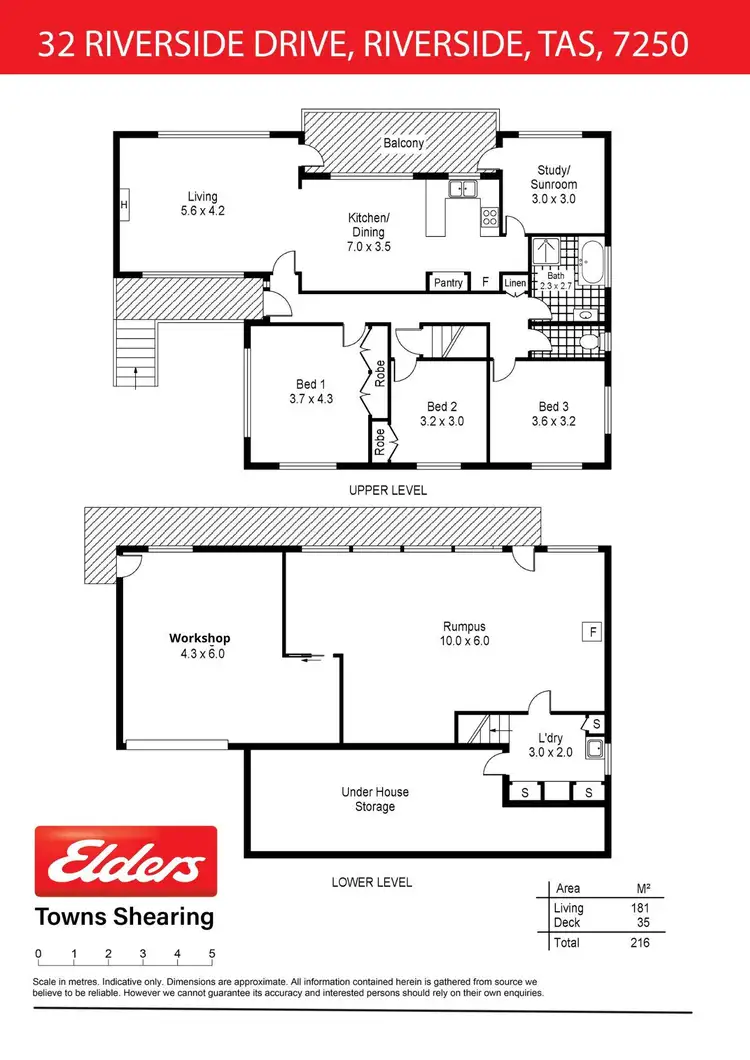 Floorplan of Homely house listing, 32 Riverside Drive, Riverside TAS 7250