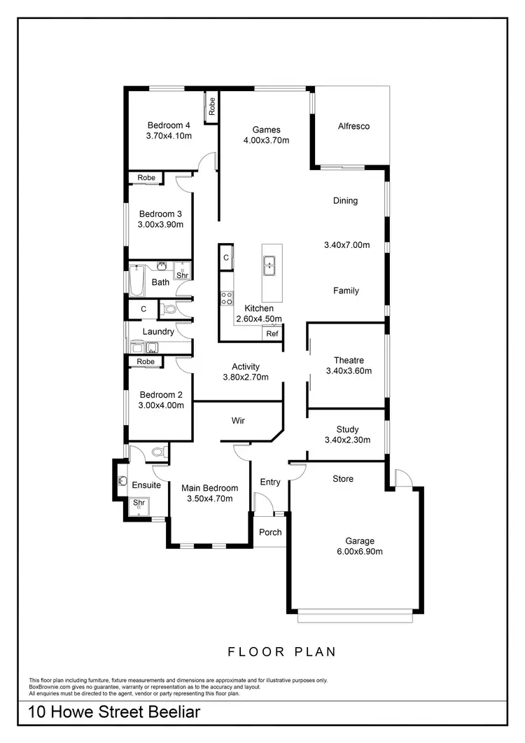 Floorplan of Homely house listing, 10 Howe Street, Beeliar WA 6164