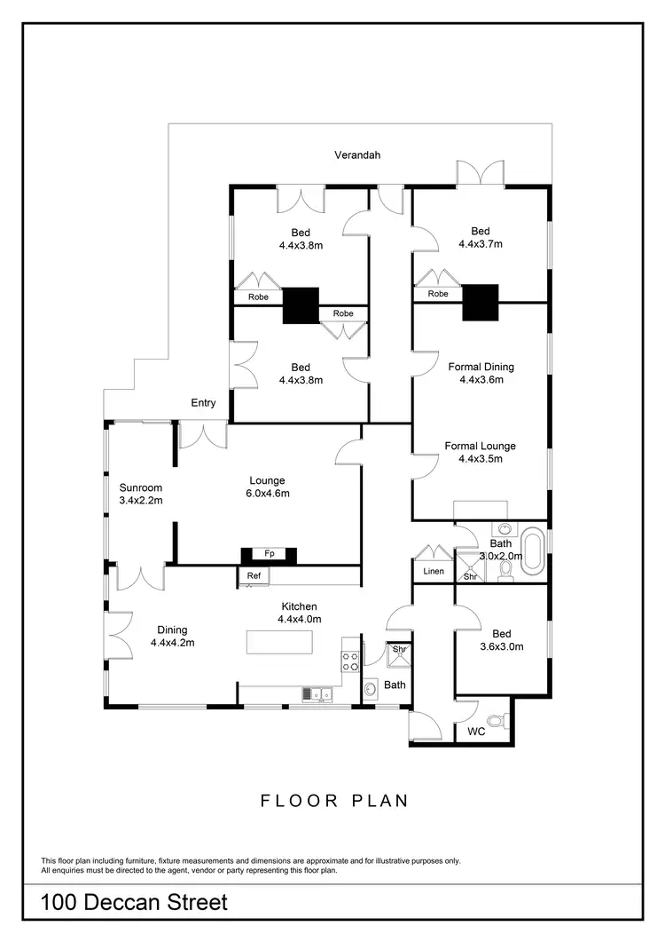 Floorplan of Homely house listing, 100 Deccan Street, Goulburn NSW 2580