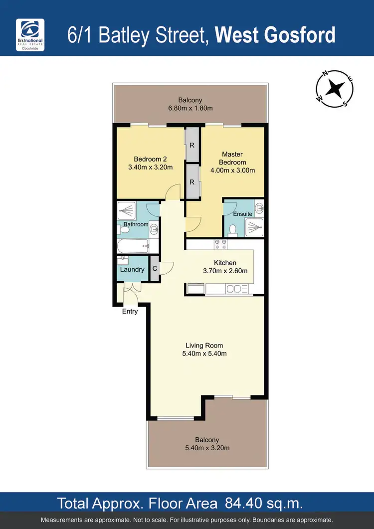 Floorplan of Homely unit listing, 6/1 Batley Street, West Gosford NSW 2250