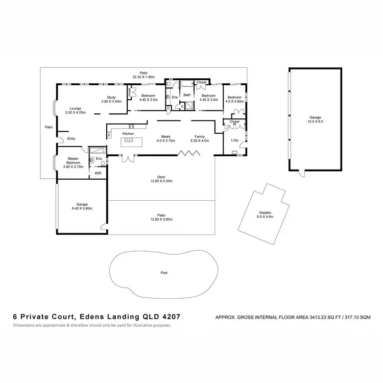 Floorplan of Homely house listing, 6 Private Court, Edens Landing QLD 4207
