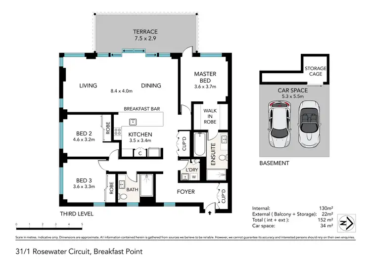 Floorplan of Homely apartment listing, 31/1 Rosewater Circuit, Breakfast Point NSW 2137