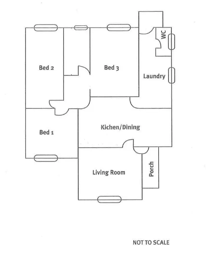 Floorplan of Homely semi-detached listing, 6 Curnow Street, Whyalla Stuart SA 5608