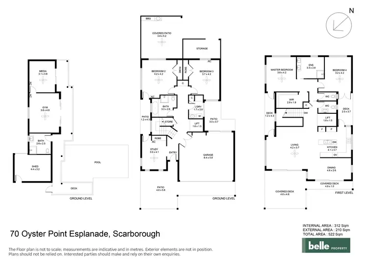 Floorplan of Homely house listing, 70 Oyster Point Esplanade, Scarborough QLD 4020