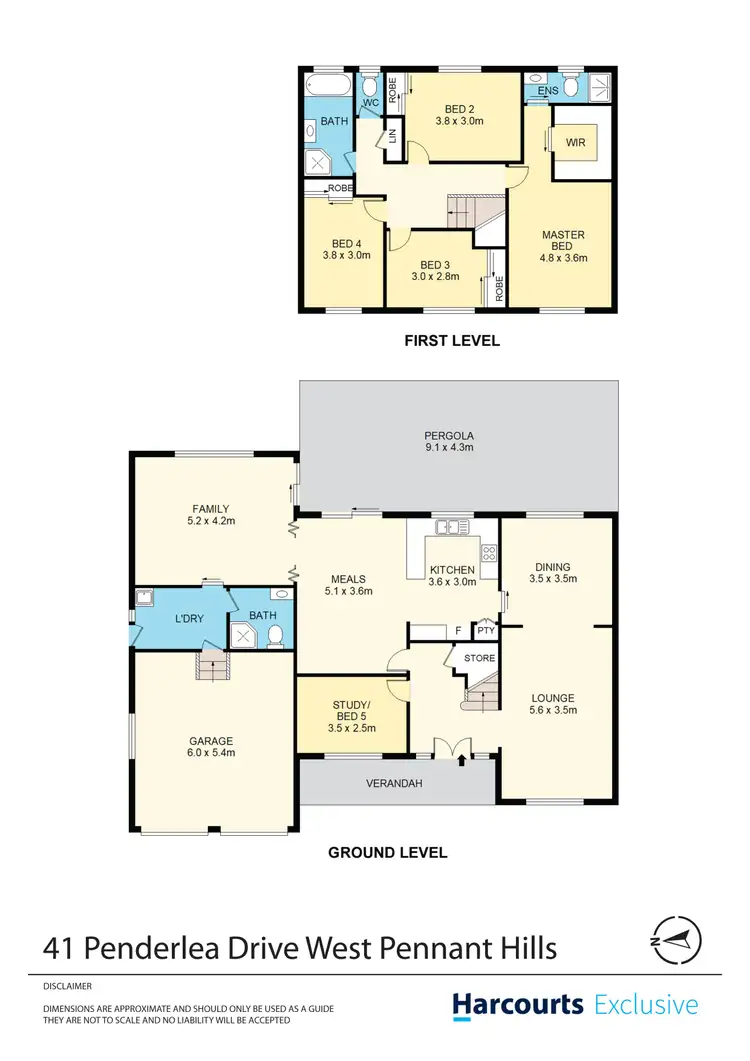 Floorplan of Homely house listing, 41 Penderlea Drive, West Pennant Hills NSW 2125