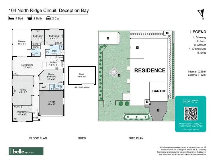 Floorplan of Homely house listing, 104 North Ridge Circuit, Deception Bay QLD 4508