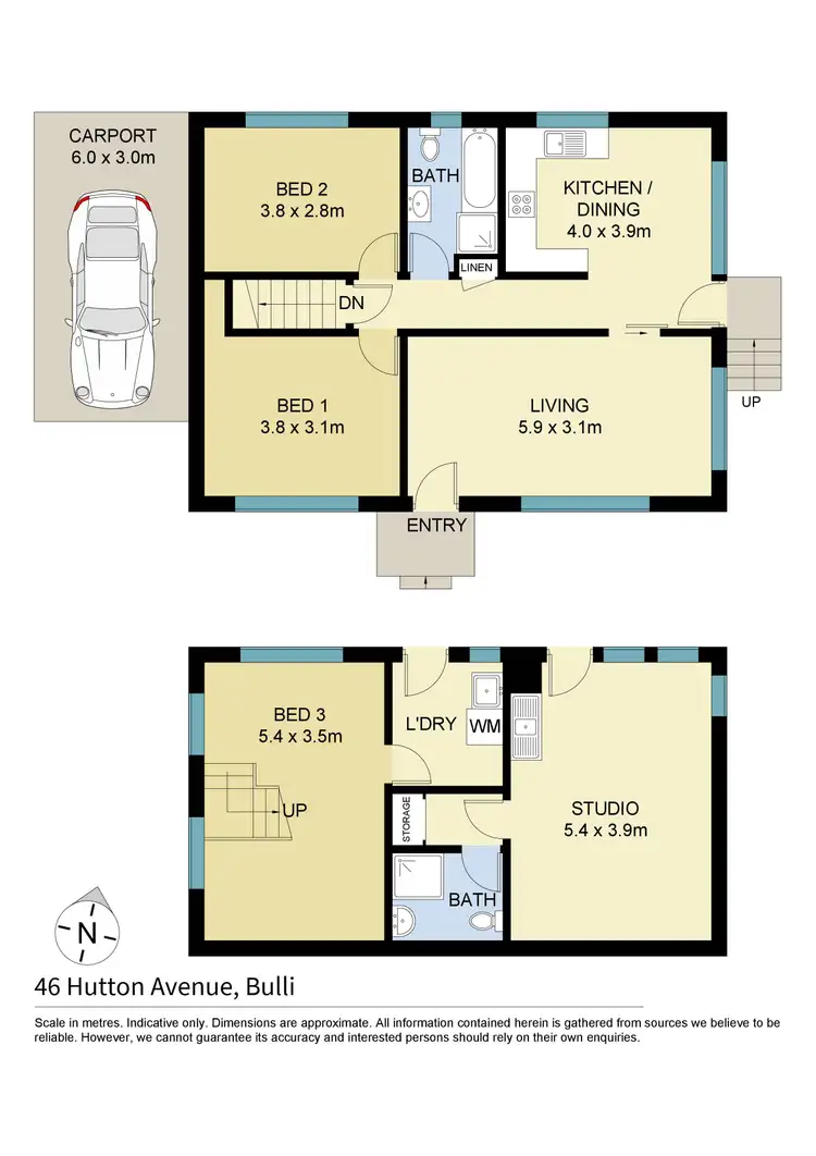 Floorplan of Homely house listing, 46 Hutton Avenue, Bulli NSW 2516