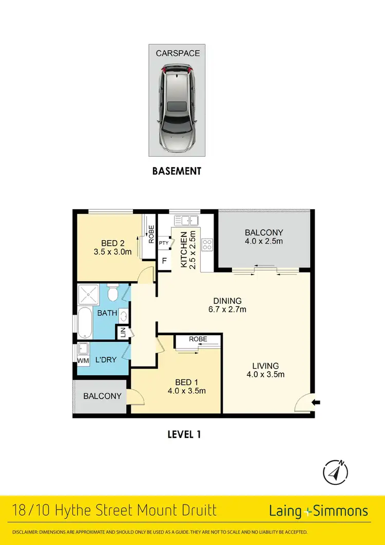 Floorplan of Homely unit listing, 18/10 Hythe Street, Mount Druitt NSW 2770