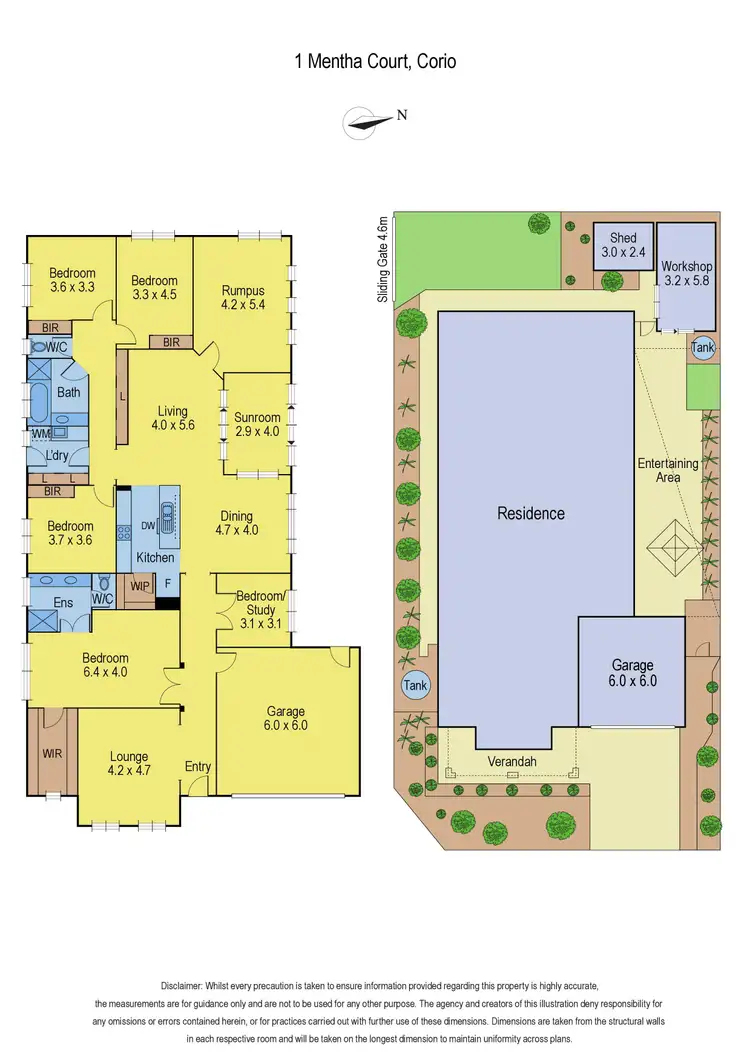 Floorplan of Homely house listing, 1 Mentha Court, Corio VIC 3214