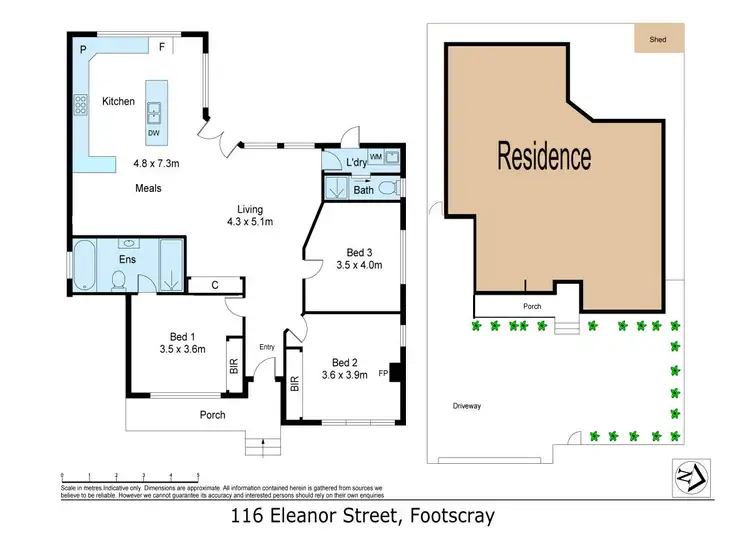 Floorplan of Homely house listing, 116 Eleanor Street, Footscray VIC 3011