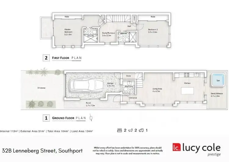 Floorplan of Homely townhouse listing, 32B Lenneberg Street, Southport QLD 4215