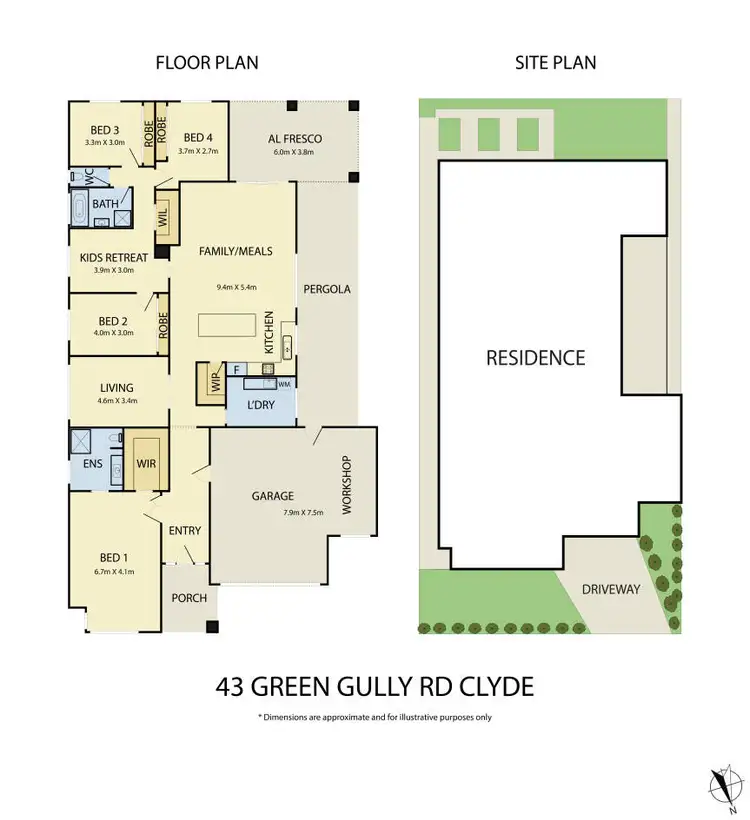 Floorplan of Homely house listing, 43 Green Gully Road, Clyde VIC 3978