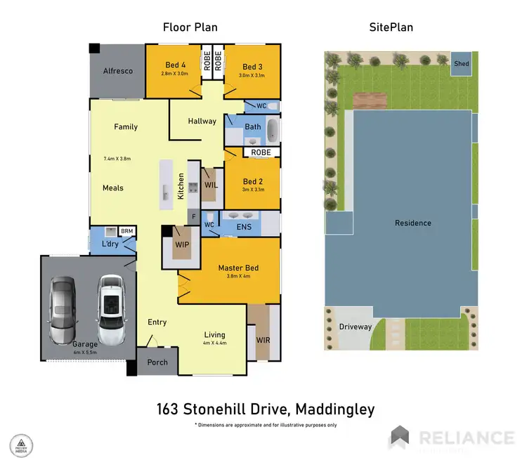 Floorplan of Homely house listing, 163 Stonehill Drive, Maddingley VIC 3340