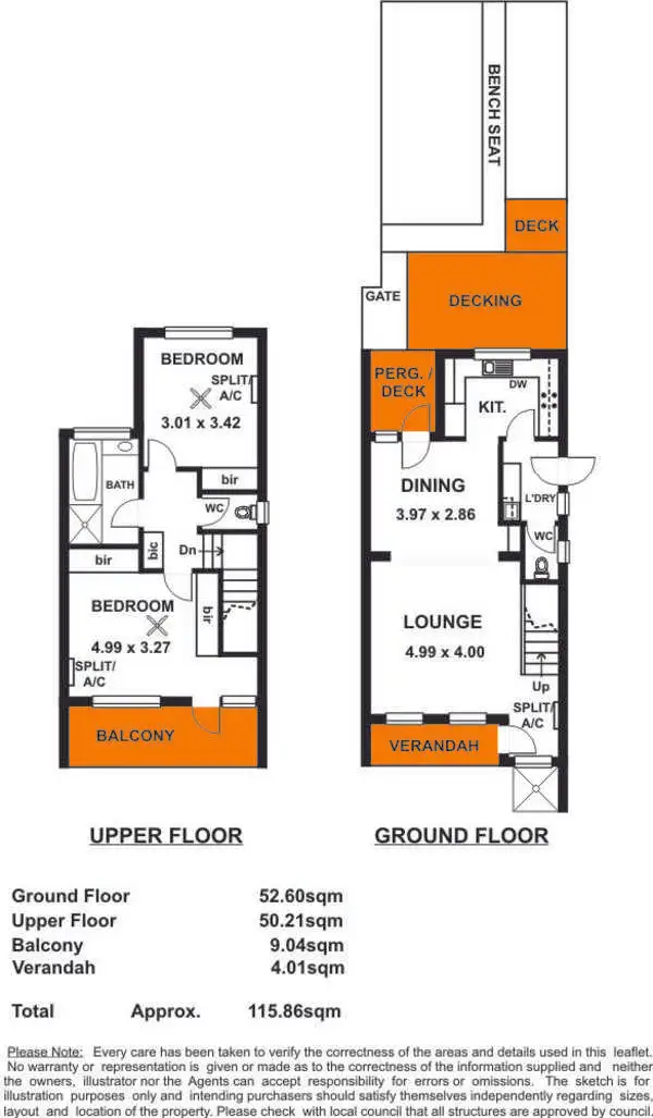 Floorplan of Homely townhouse listing, 4/468 Seaview Road, Henley Beach SA 5022