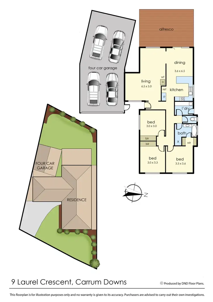 Floorplan of Homely house listing, 9 Laurel Crescent, Carrum Downs VIC 3201