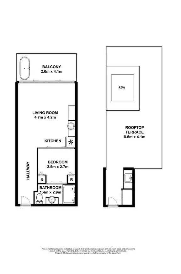 Floorplan of Homely apartment listing, 5436/123-127 Williams Esplanade, Palm Cove QLD 4879