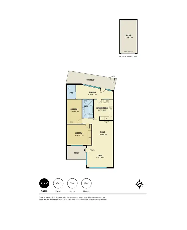 Floorplan of Homely apartment listing, 3/11 Adelphi Terrace, Glenelg North SA 5045