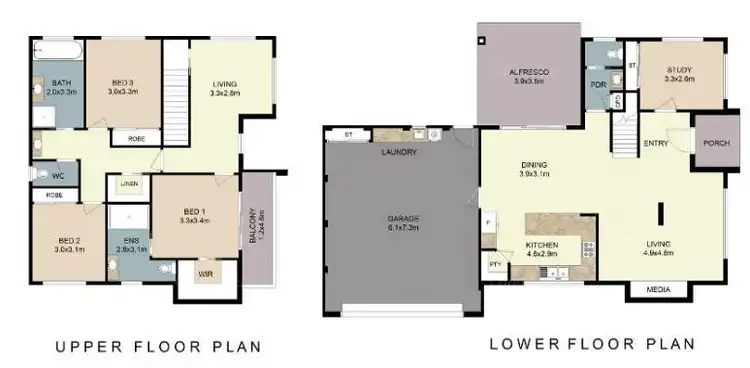 Floorplan of Homely house listing, 47 Kelliher Avenue, Wodonga VIC 3690
