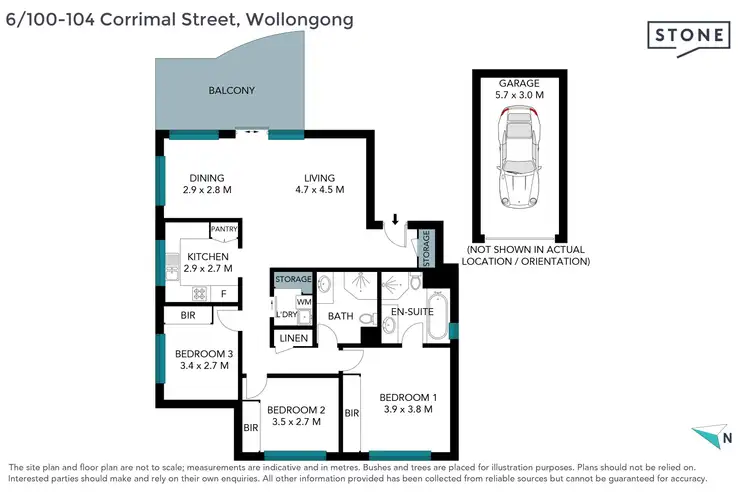 Floorplan of Homely apartment listing, 6/100-104 Corrimal Street, Wollongong NSW 2500