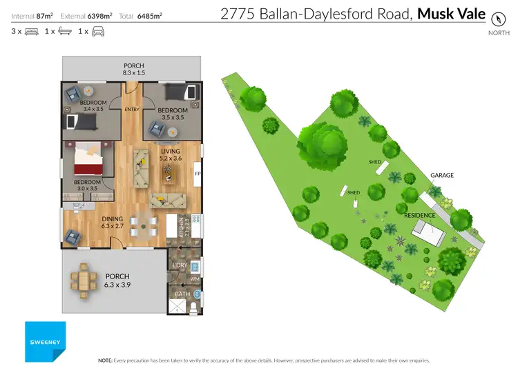 Floorplan of Homely house listing, 2775 Ballan-Daylesford Road, Musk Vale VIC 3461