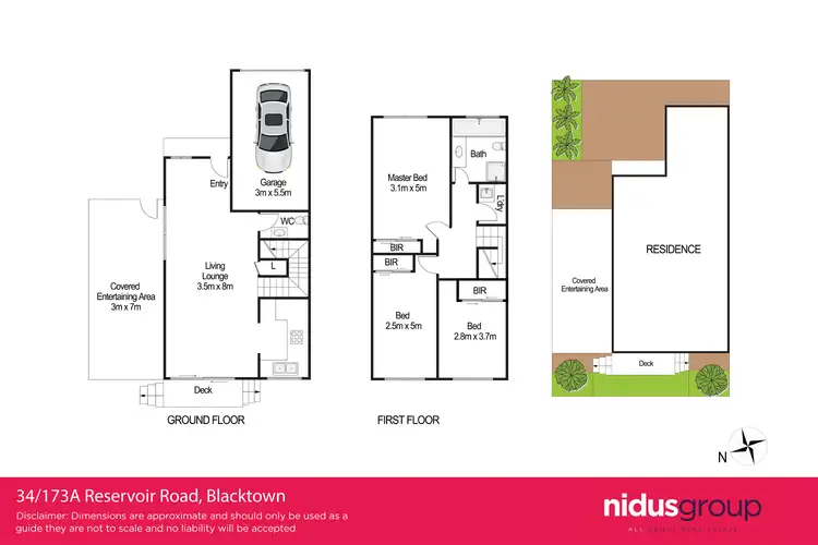 Floorplan of Homely townhouse listing, 34/173A Reservoir Road, Blacktown NSW 2148