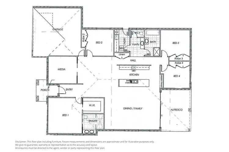 Floorplan of Homely house listing, 1 Box Tree Place, Inverell NSW 2360